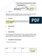 PRC-SST-024 Procedimiento Seguro de Trabajo para Uso de Herramientas Manuales