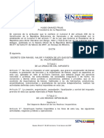 Decreto que establece el IVA en Venezuela