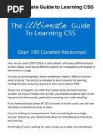 The Ultimate Guide To Learning CSS