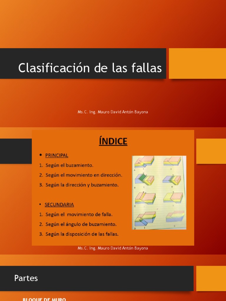 Clase 7 Clasificación De Las Fallas Pdf Falla Geología Geología