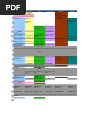 Wedding Timeline
