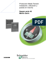 MG - Instalacion, Utilizacion y Puesta en Marcha SEPAM Serie 40 PDF