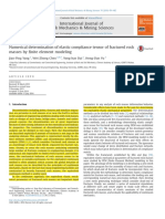 Numerical Determination of Elastic Compliance Tensor of Fractured Rockmasses Byfinite Element Modeling