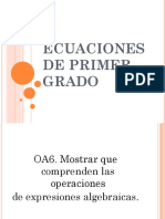 Ecuaciones de Primer Grado