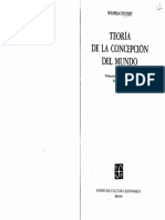 14.dilthey - Teoría de La Concepción Del Mundo (Pedagogía) PDF