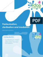 Pasteurisation, Sterilisation and Irradiation: © British Nutrition Foundation 2016