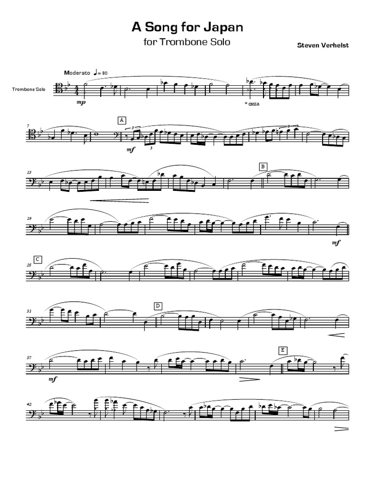 Steven Verhelst A Song For Japan PDF | PDF