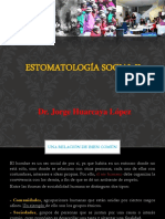 Estomatología Social Ii: Dr. Jorge Huarcaya López