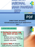 Kebijakan Keamanan Pangan IRTP