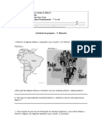 Exercício de Avaliação - 1º Bi - 7º a e B - Territorio - 2011