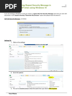 Fix For Repeat SAP GUI Security Message