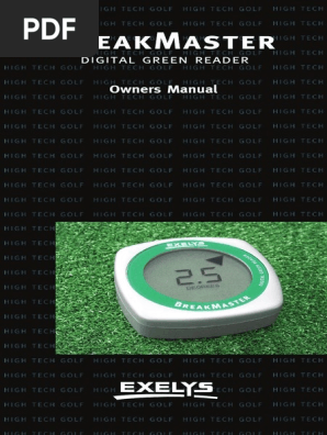 BreakMaster Owners Manual