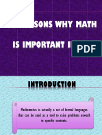 10 Reasons Why Math