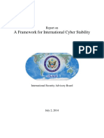 Report on a Framework for International Cyber Stability