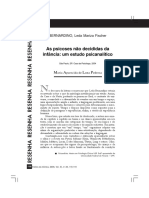 Fischer As psicoses não decididas da infância