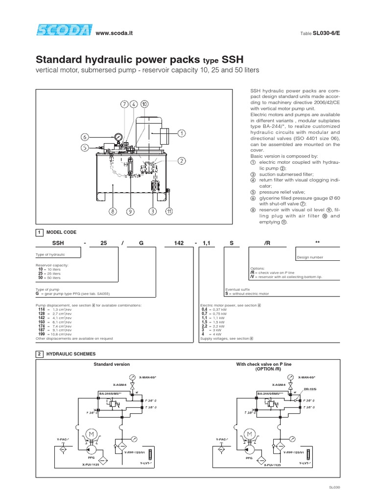 SL030 PDF PDF Pump Machines