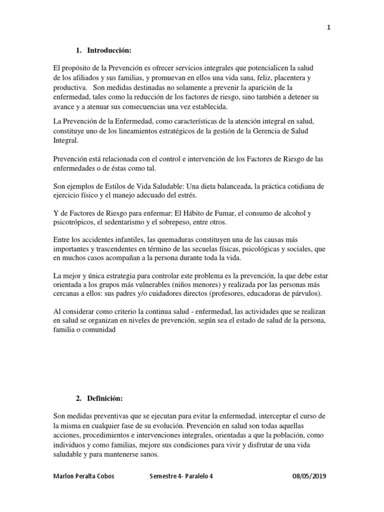 Salud Publica 2 Prevencion En Salud Pdf Odontología Higiene Oral