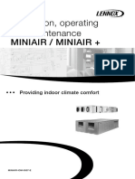 Miniair / Miniair + Installation, Operating and Maintenance: Providing Indoor Climate Comfort