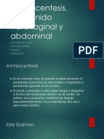Amniocentesis, Ultrasonido Transvaginal y Abdominal