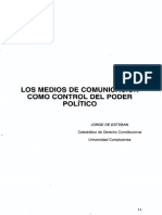 Los Medios de Comunicación Como Control Del Poder Político