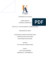 Informe 1 Uso Del Mechero y Trabajo en V