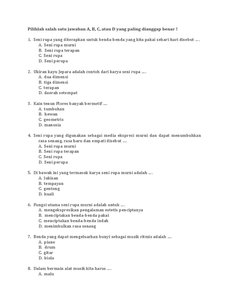  Ukiran  Kayu  Jepara Adalah  Contoh  Dari  Karya  Seni  Rupa  