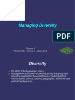 Managing Diversity: Presented By: Busuego, Lalane Acel
