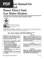 AquaStar 125vp Manual | PDF | Water Heating | Tap (Valve)