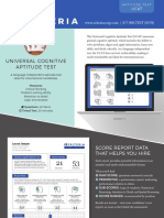 Universal Cognitive Aptitude Test: Score Report Data That Helps You Hire