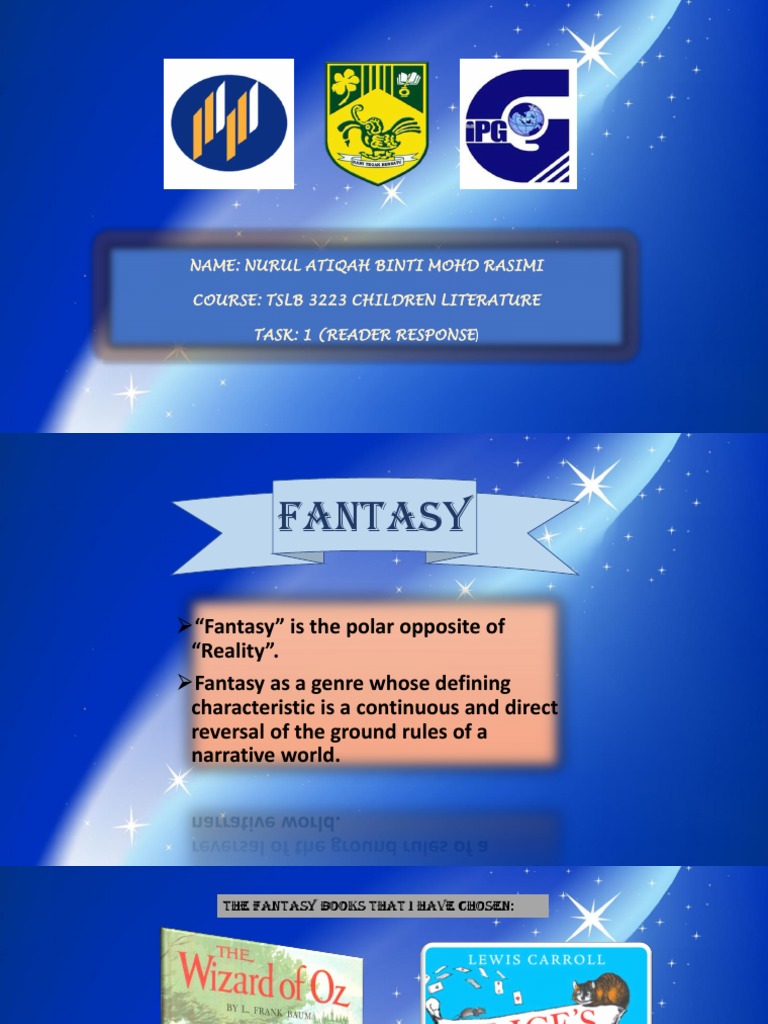 Characteristics of Fantasy Genre | PDF | The Wonderful Wizard Of Oz ...