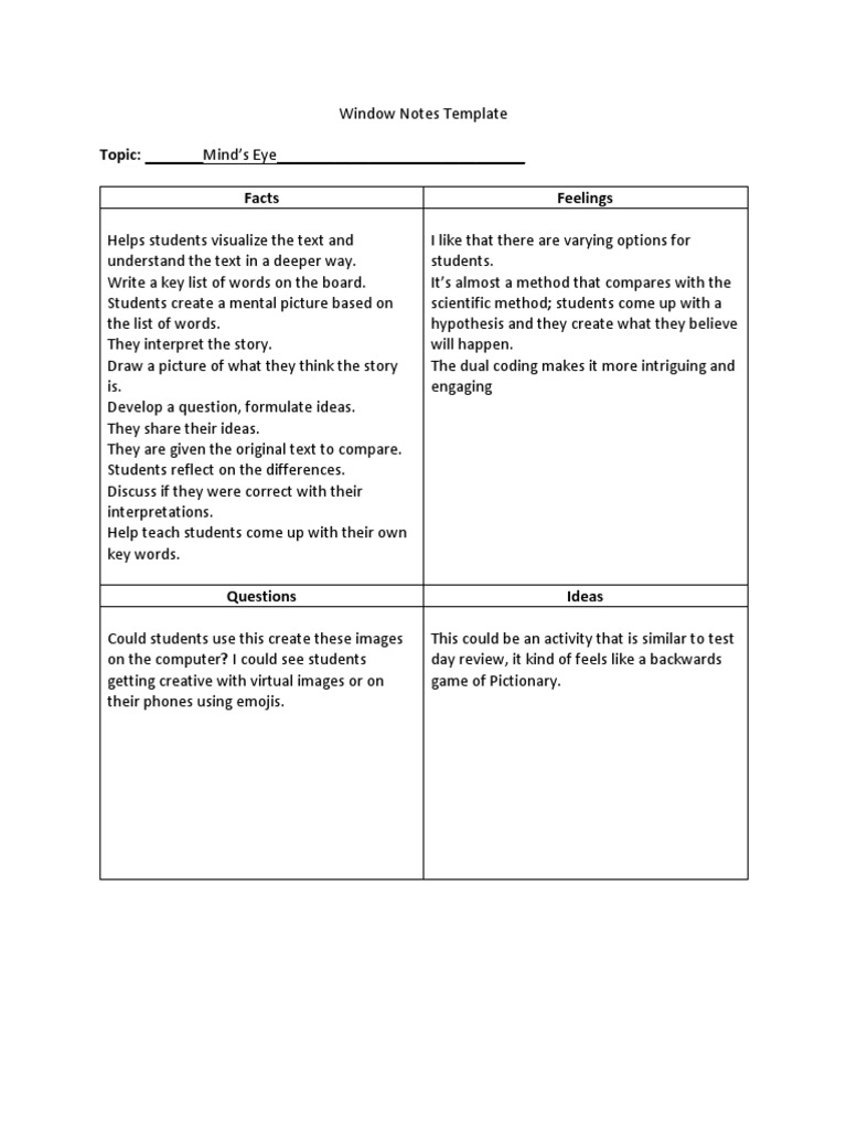 Windows Notes 2 PDF Reading Comprehension Scientific Method