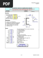 Eccentric Loads On C-Shaped Weld Groups