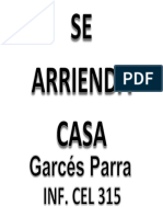 Aviso Se Arrienda