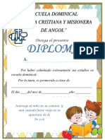 Diplomas Promociones Esc - Dominical