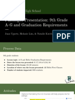 Flashlight Presentation: 9th Grade A-G and Graduation Requirements