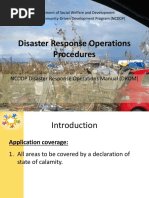 NCDDP Disaster Response Operations Manual (DROM)