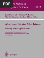 ASM - Abstract StateMachines Theory and Applications (Lecture Notes in Computer Science) PDF