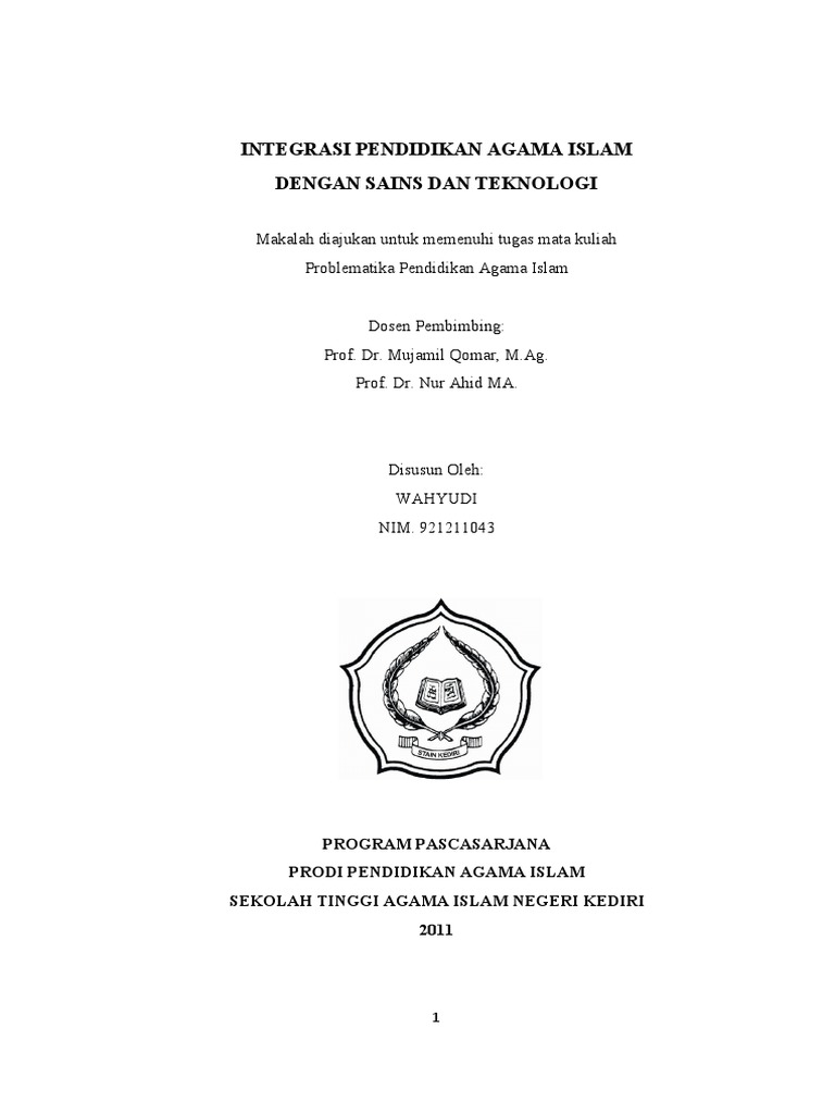 Integrasi Pendidikan Agama dan Sains | PDF | Ilmu Sosial | Sains ...