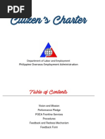 Citizen's Charter: Philippine Overseas Employment Administration