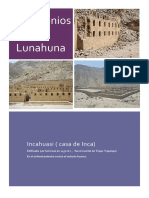 Patrimonios de Lunahuna: Incahuasi (Casa de Inca)