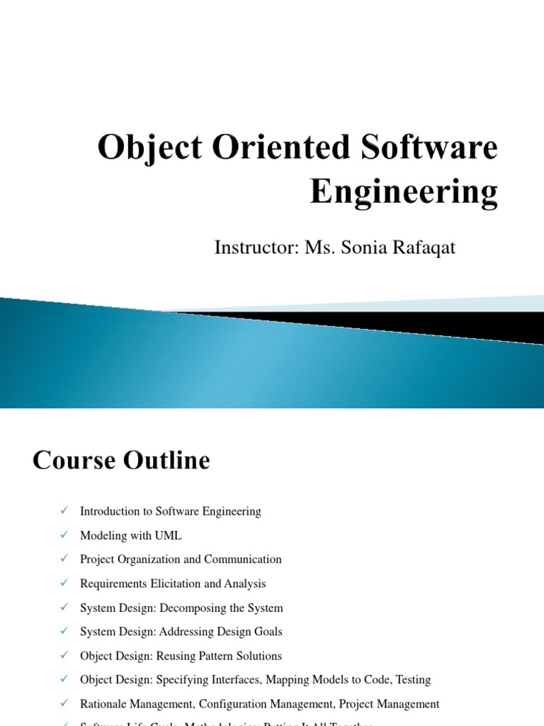Instructor: Ms. Sonia Rafaqat | PDF | Software Development | Unified ...