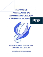 Manual de Animadores de Asamblea de Oracion Carismatica Catolica, Rcc Guadalajara