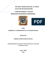 Leyes y Principos de La Psicomotricodad