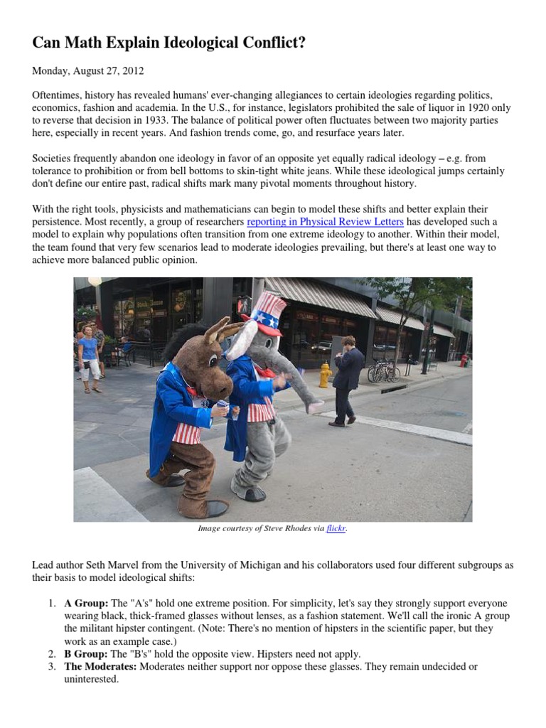 Can Math Explain Ideological Conflict | PDF | Ideologies | Extremism
