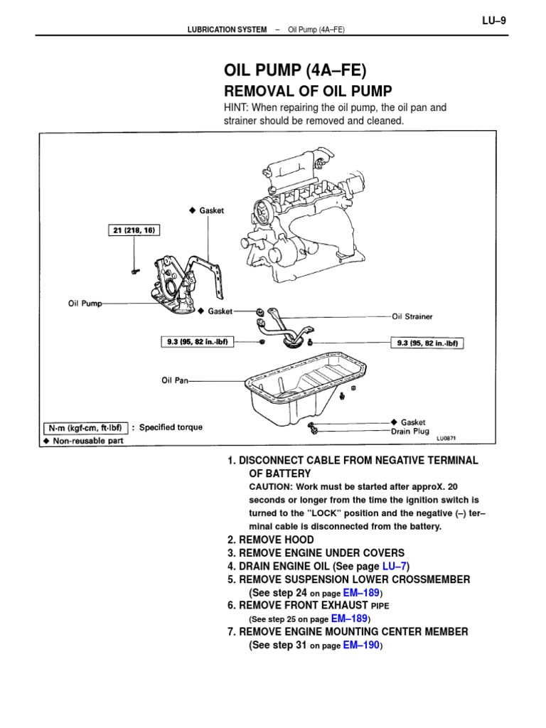 Oilpump4afe PDF PDF Motor Oil Pump
