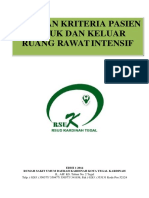 Panduan Kriteria Pasien Masuk Dan Keluar Ruang Rawat Intensif-Dikonversi