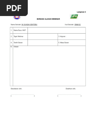 Borang Ulasan Webinar Doc