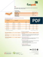 Foopak PE Board (SL) : Technical Data Sheet / Product Specification
