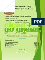 Institute of Energy University of Dhaka: Green and Clean Campus: SAFE Campus