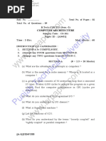 Punjab Technical University: Computer Architecture